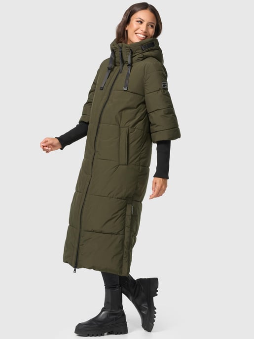 Chaqueta acolchada para mujer Navahoo Ciao Meow – Extra larga y cálida - Image 6