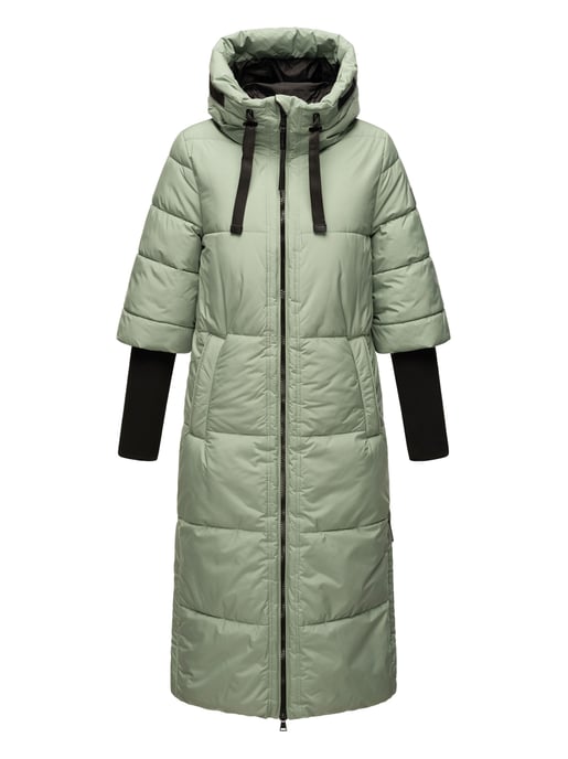 Chaqueta acolchada para mujer Navahoo Ciao Meow – Extra larga y cálida - Image 2