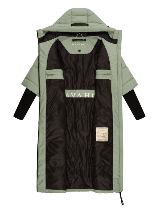 Chaqueta acolchada para mujer Navahoo Ciao Meow – Extra larga y cálida - Image 5
