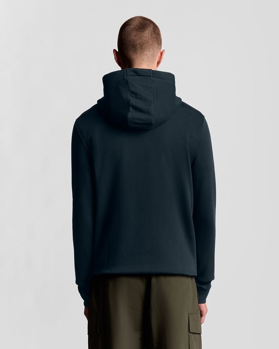 Sudadera con capucha de algodón Loopback de Lyle & Scott - Azul marino - Image 4