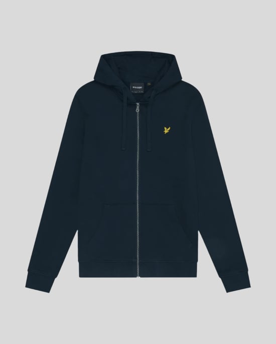 Sudadera con capucha de algodón Loopback de Lyle & Scott - Azul marino - Image 5