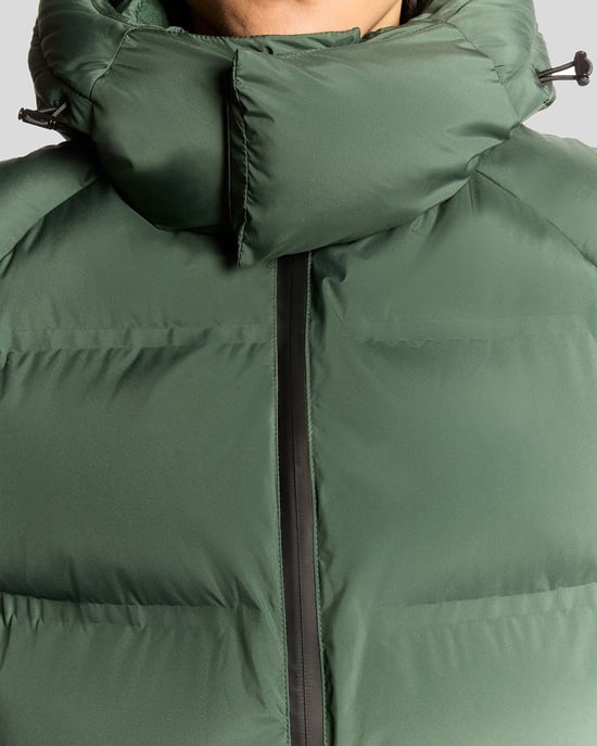 Chaleco acolchado con capucha de gran peso Lyle & Scott - Verde - Image 3