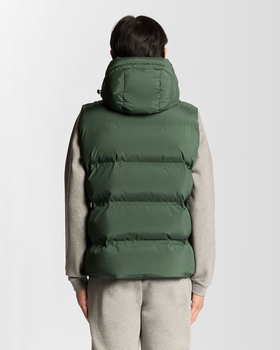 Chaleco acolchado con capucha de gran peso Lyle & Scott - Verde - Image 4