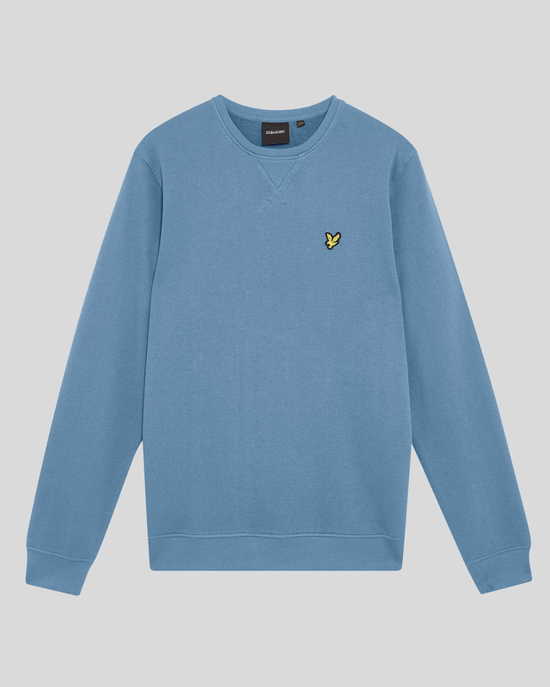 Sudadera de algodón Lyle & Scott con cuello redondo - Azul - Image 5