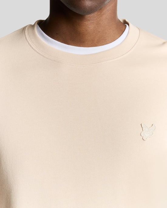 Sudadera de Cuello Redondo de Algodón Superfino Lyle & Scott - Rosa - Image 3