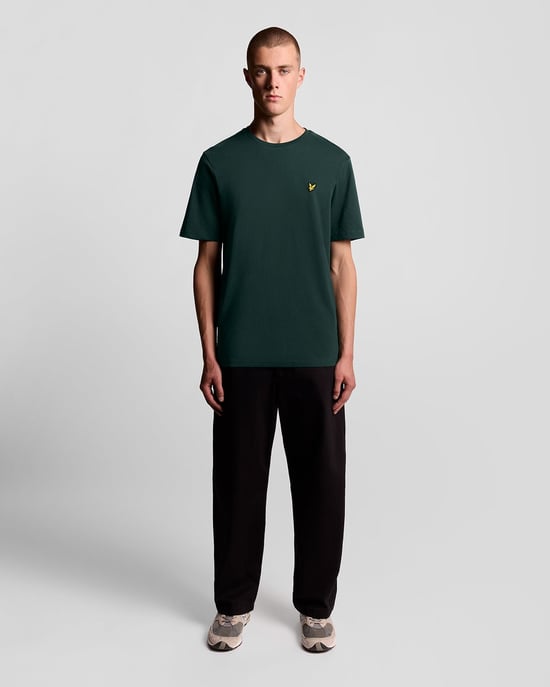 Camiseta de Cuello Redondo de Algodón Lyle & Scott - Verde - Image 2