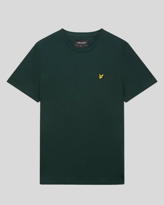 Camiseta de Cuello Redondo de Algodón Lyle & Scott - Verde - Image 5