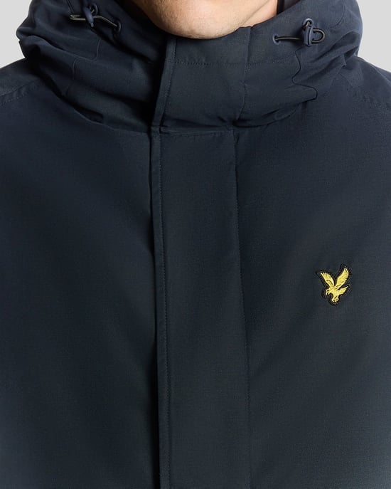 Parka con capucha de peso pesado Lyle & Scott - Marino - Image 3