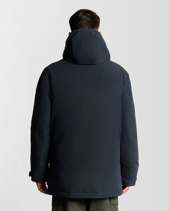 Parka con capucha de peso pesado Lyle & Scott - Marino - Image 4