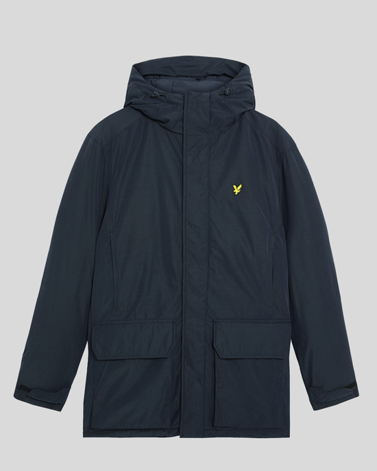 Parka con capucha de peso pesado Lyle & Scott - Marino - Image 5