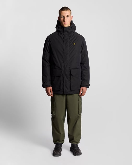 Parka con Capucha de Gran Peso Lyle & Scott - Negra - Image 2