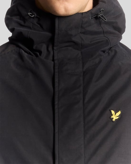 Parka con Capucha de Gran Peso Lyle & Scott - Negra - Image 3