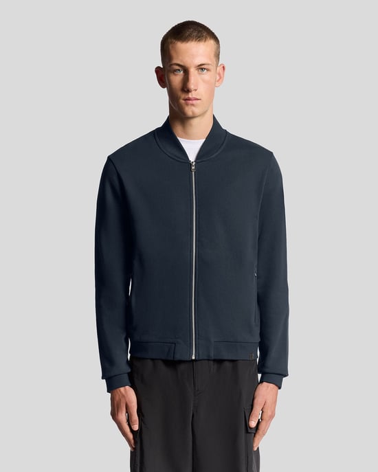 Lyle & Scott Jersey Bomber de Manga Raglán Media - Marino - Image 1