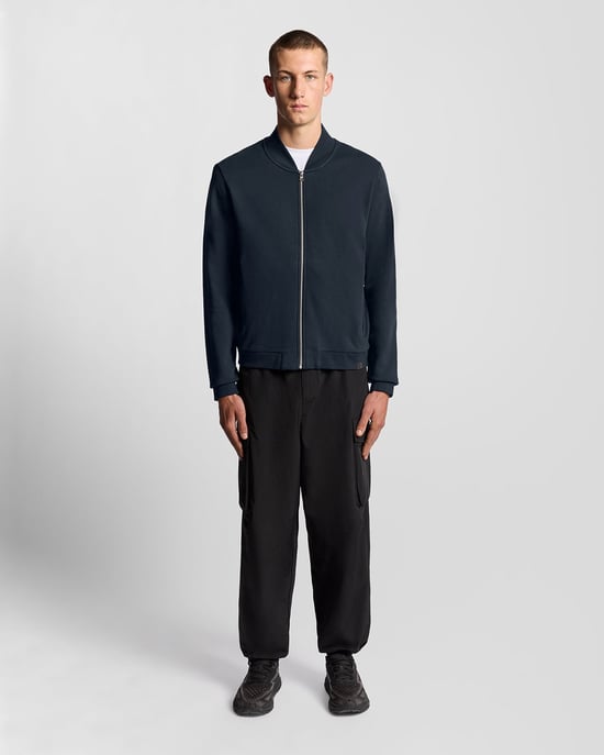 Lyle & Scott Jersey Bomber de Manga Raglán Media - Marino - Image 2