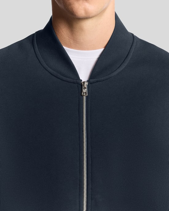 Lyle & Scott Jersey Bomber de Manga Raglán Media - Marino - Image 3