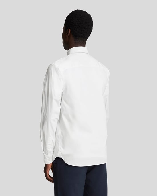 Camisa de Popelín de Tejido Elástico Lyle & Scott - Blanca - Image 3