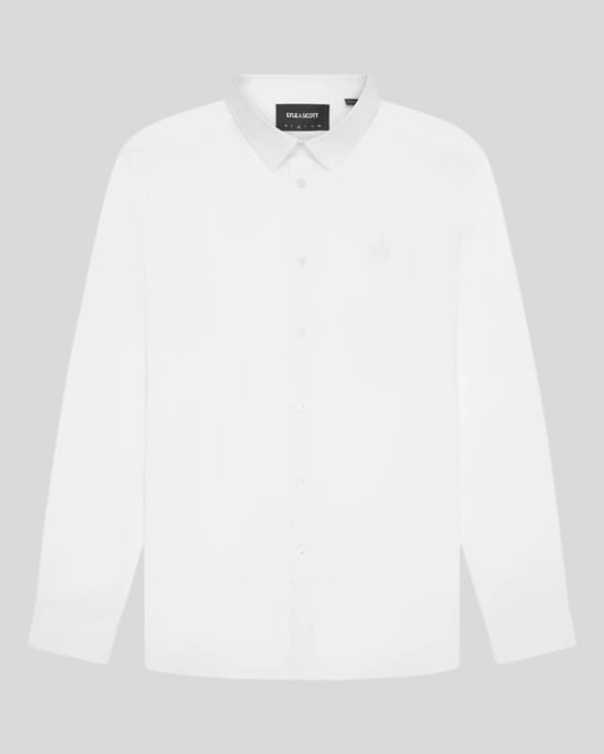 Camisa de Popelín de Tejido Elástico Lyle & Scott - Blanca - Image 5