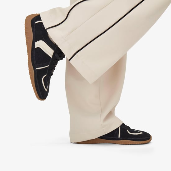 Meridor Lo Black Combination Suede Shoes - Image 2