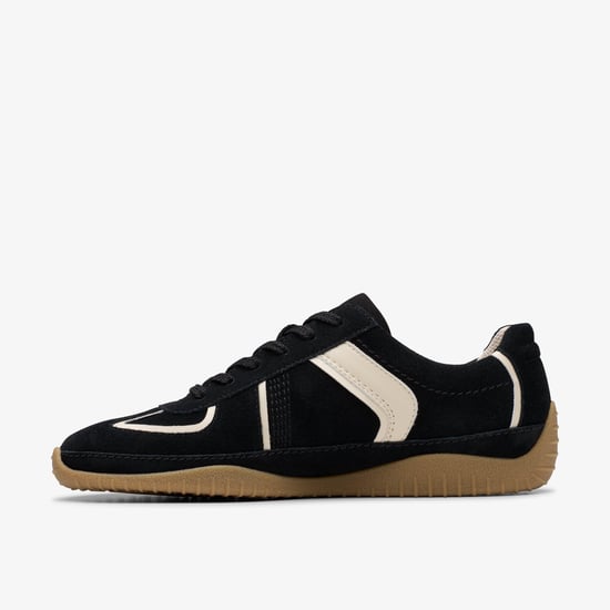 Meridor Lo Black Combination Suede Shoes - Image 3