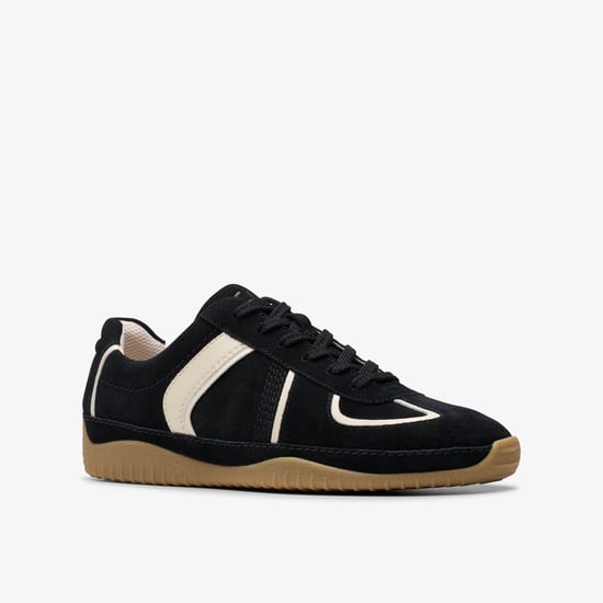 Meridor Lo Black Combination Suede Shoes - Image 5