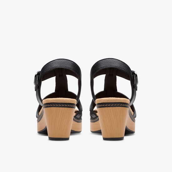 Sandalias de Cuero Negro Seannah Madi - Image 5