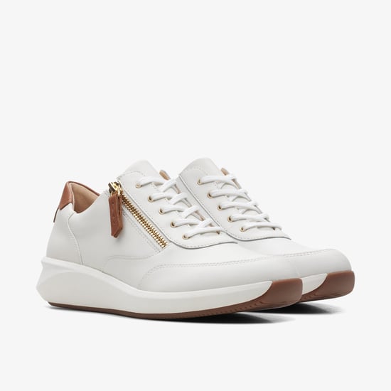 Zapatillas Un Rio Zip de Cuero Blanco - Image 4