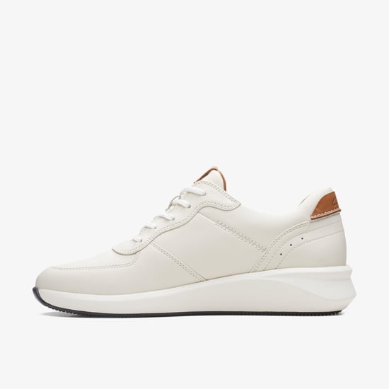Un Rio Sprint Blanco Zapatillas de Cuero Combinado - Image 2
