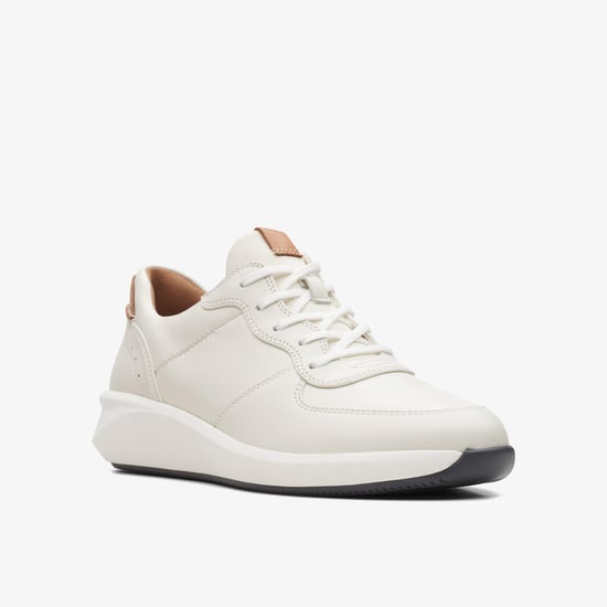 Un Rio Sprint Blanco Zapatillas de Cuero Combinado - Image 3