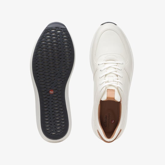 Un Rio Sprint Blanco Zapatillas de Cuero Combinado - Image 6