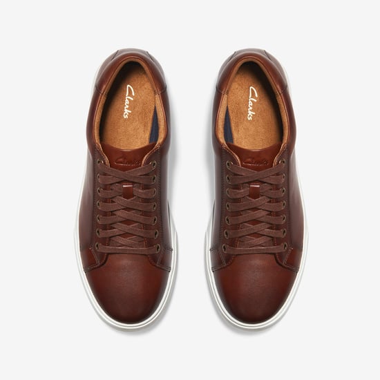 Zapatillas de cuero marrón Lockton Lace - Image 6