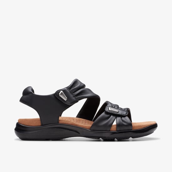 Sandalias de Cuero Negras Kitly Ave - Image 1