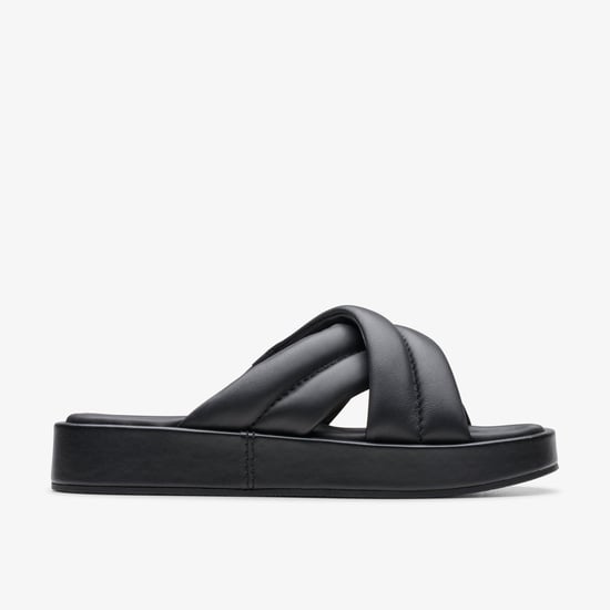 Sandalias de Cuero Negro Alda Glide - Image 1