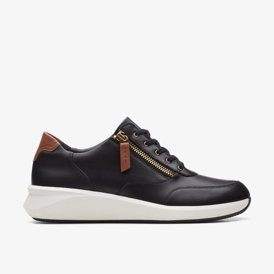 Un Rio Zapatillas de Piel Negras - Image 1