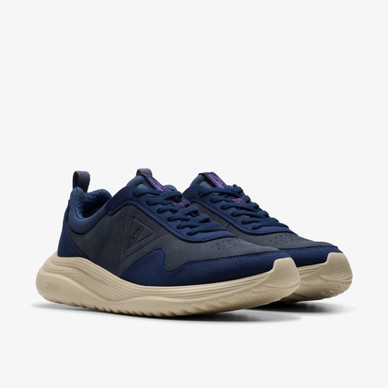 Zapatos de Nubuck Azul Marino Lt360 con Cordones - Image 4