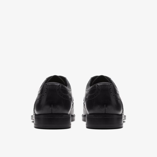 Zapatos de Piel Negra Brogue con Alas Craftdean - Image 5