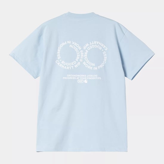 CARHARTT S/S ROTATION T-SHIRT AIR SKY/WHITE - Image 2