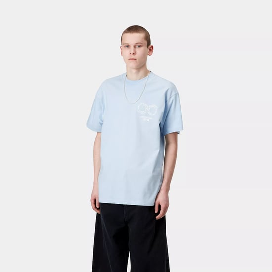 CARHARTT S/S ROTATION T-SHIRT AIR SKY/WHITE - Image 3