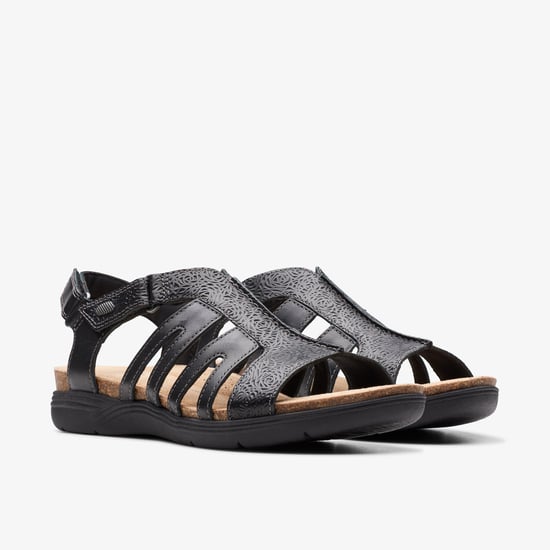 Sandalias de cuero negro April Belle - Image 4