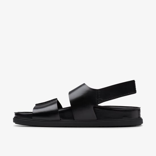 Sandalias de Cuero Negro Torford con Correa - Image 2