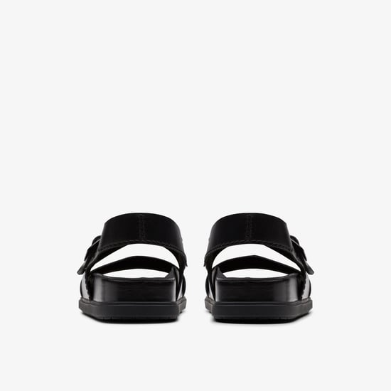 Sandalias de Cuero Negro Torford con Correa - Image 5