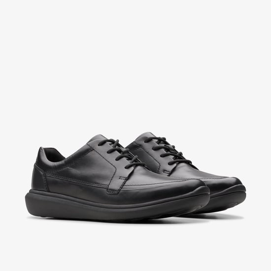 Zapatos de Cuero Negro Watchet Lace - Image 4