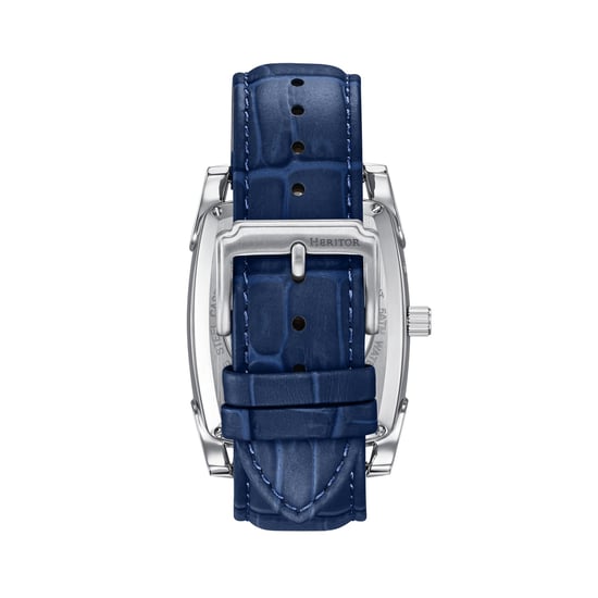 Reloj automático Heritor Valentin con correa de cuero y fecha - Image 2