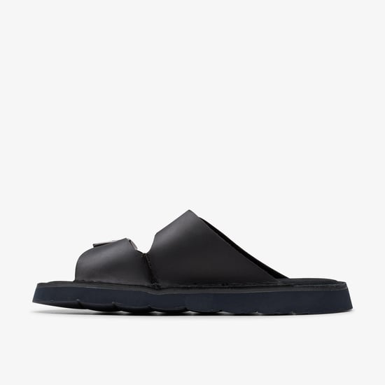 Sandalias de Cuero Negro Solsbury Strap - Image 2