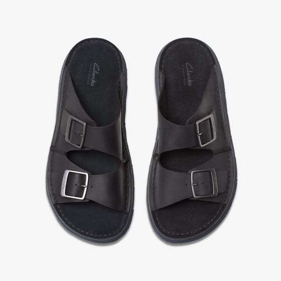 Sandalias de Cuero Negro Solsbury Strap - Image 6