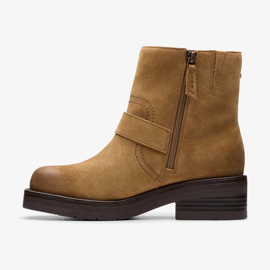 Botas de ante de nogal Rebelle con hebilla - Image 2
