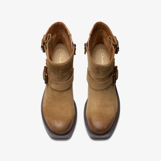 Botas de ante de nogal Rebelle con hebilla - Image 6