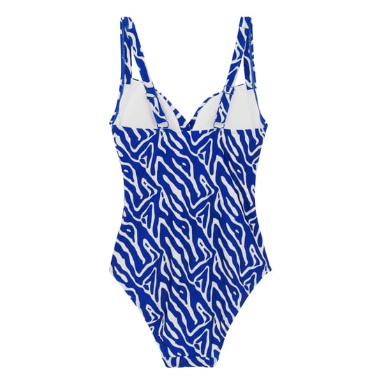 Regatta Womens/Ladies Sakari Abstract Tummy Control One Piece Swimsuit (Brightest Blue) - Image 2
