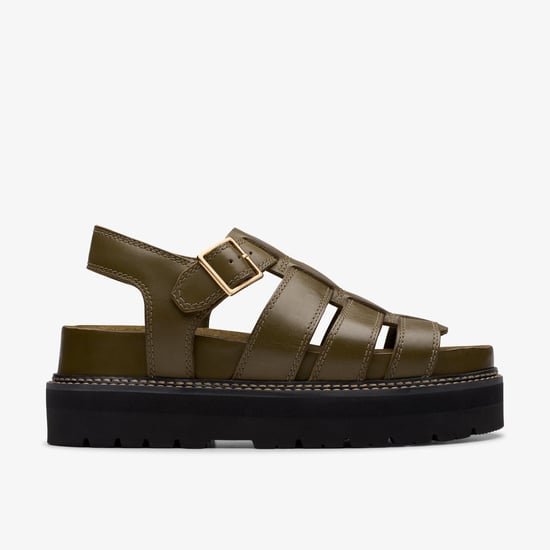 Sandalias Orianna Twist en Oliva Oscuro Lea - Image 1