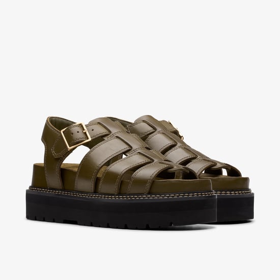 Sandalias Orianna Twist en Oliva Oscuro Lea - Image 4