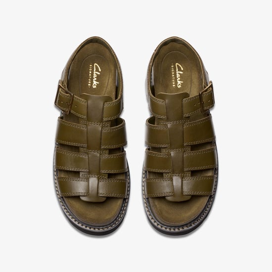 Sandalias Orianna Twist en Oliva Oscuro Lea - Image 6